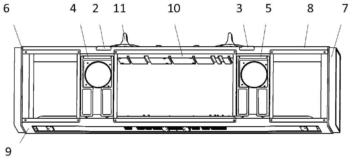 Onboard pod body for helicopter