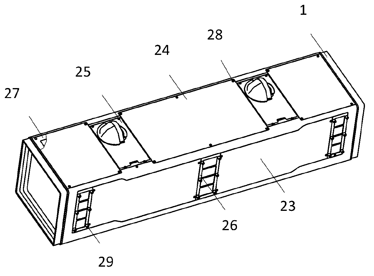 Onboard pod body for helicopter