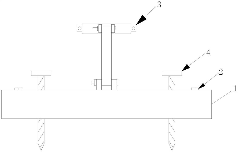 Tree supporting device for mountain ecological management and using method thereof