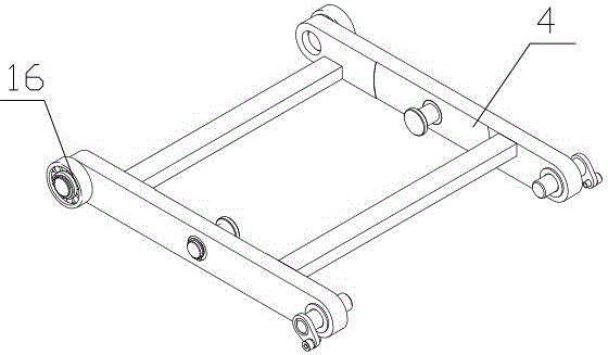 Rotatable submerged automated guided vehicle with independent jacking structure