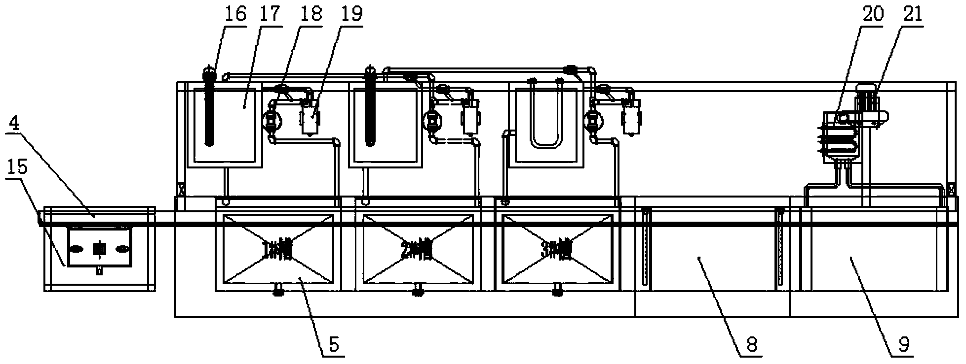 Ultrasonic cleaning device for plastic part and working method thereof