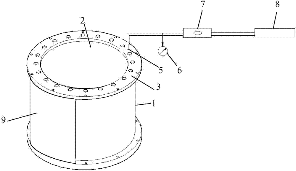 Internal water pressure loading device for water tunnel structure model test