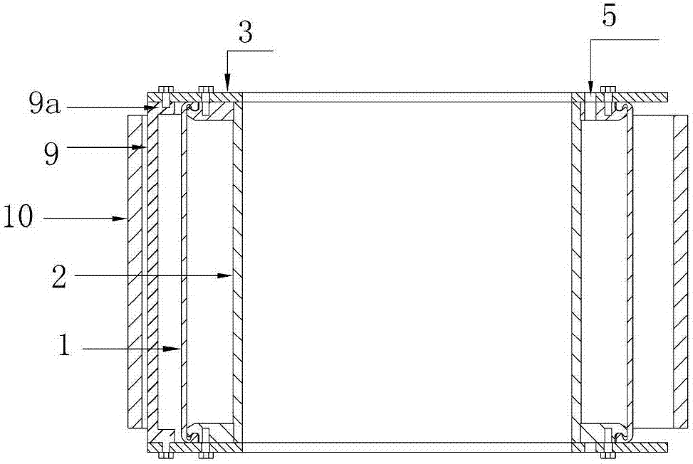 Internal water pressure loading device for water tunnel structure model test