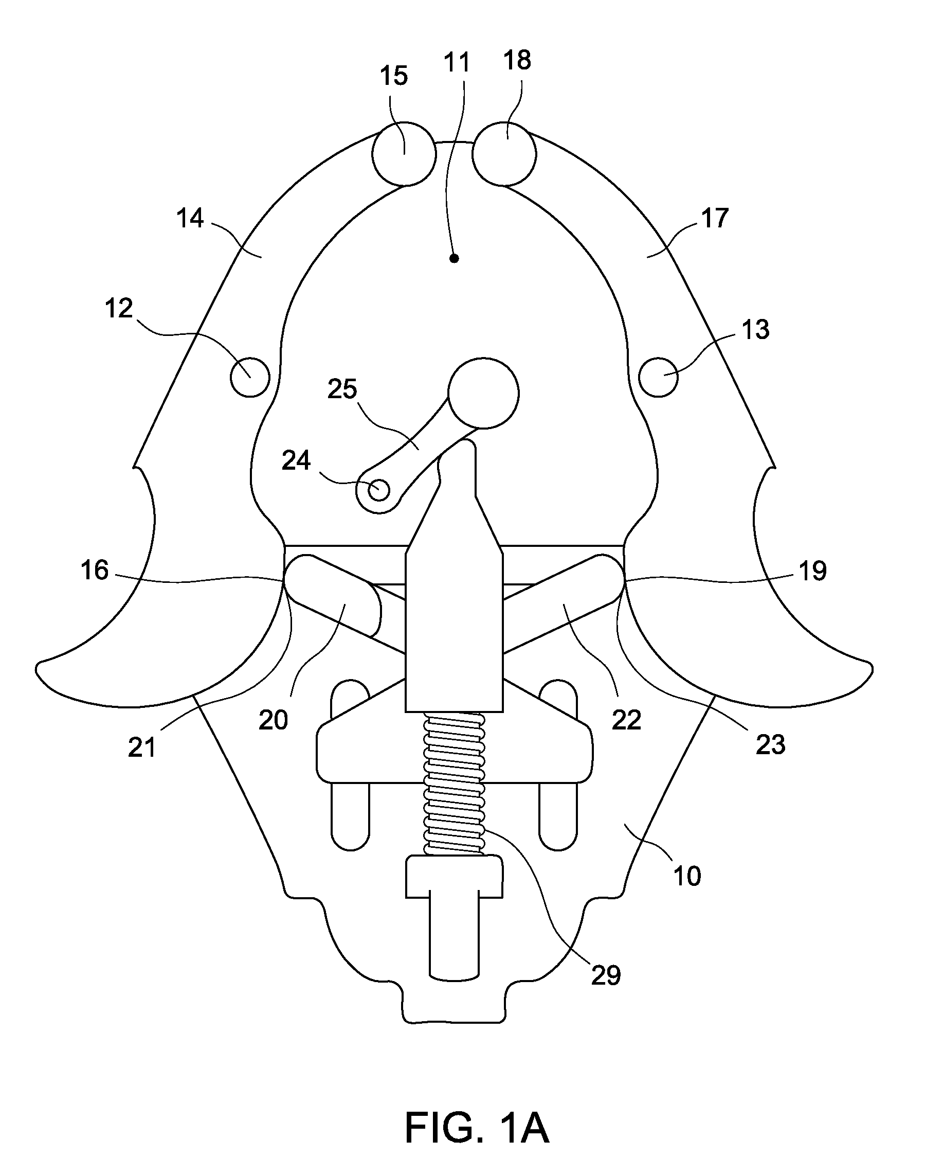 Self-centering mechanism, a clamping device for an electronic device and means for their integration