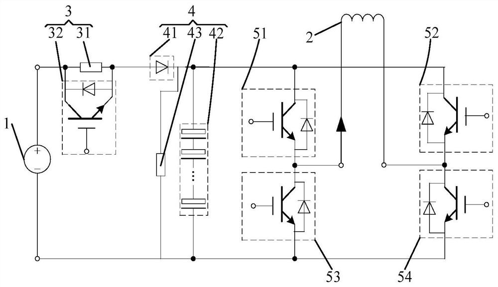 Prepolarization coil current control system and control method for low-field nuclear magnetic resonance