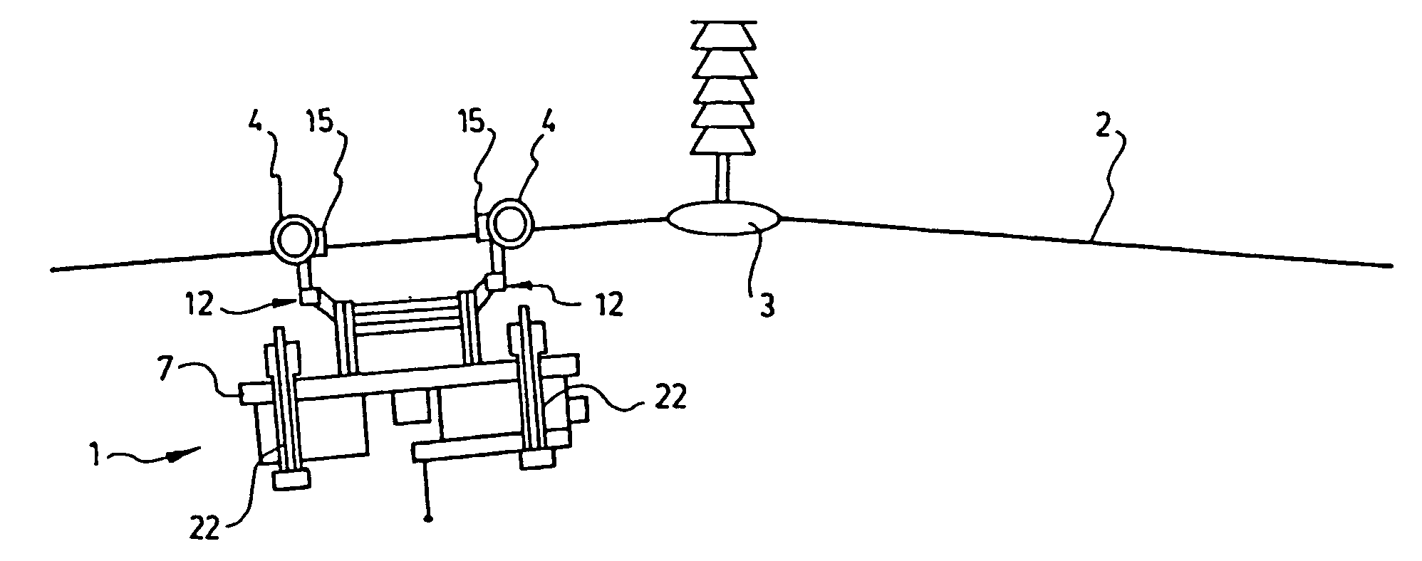 Remote-Controlled Vehicle Designed to be Mounted on a Support and Capable of Clearing an Obstacle