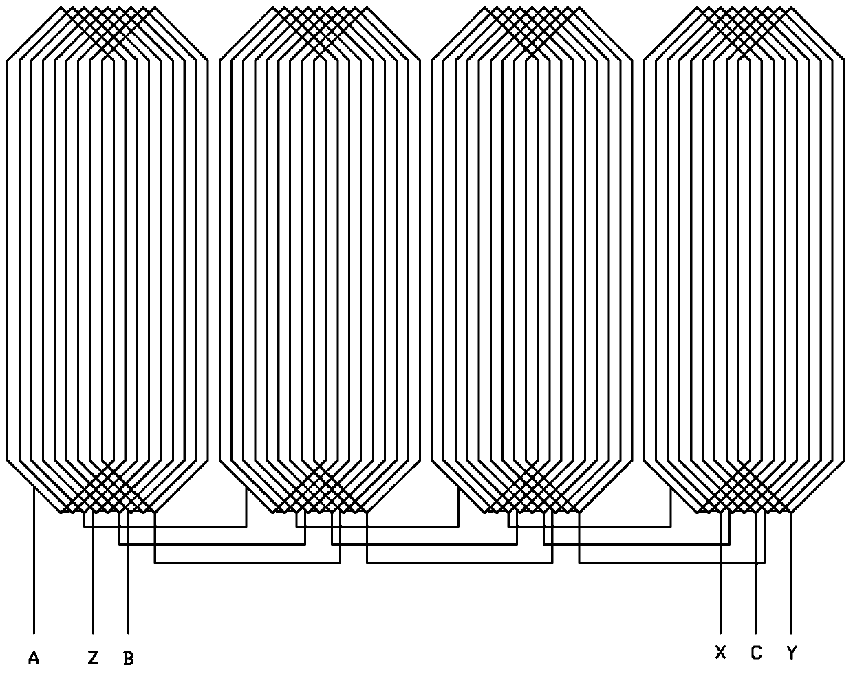 Double-mover double-winding planar linear generator based on the principle of magnetic field modulation