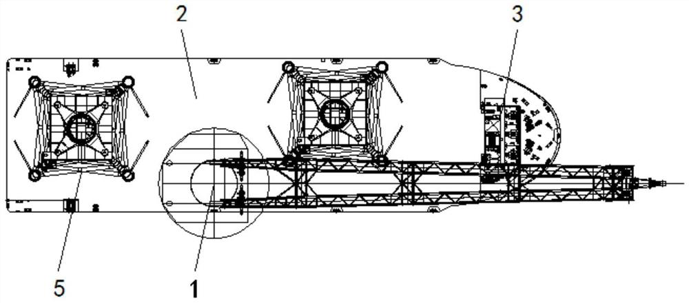 Multifunctional wind power supporting ship