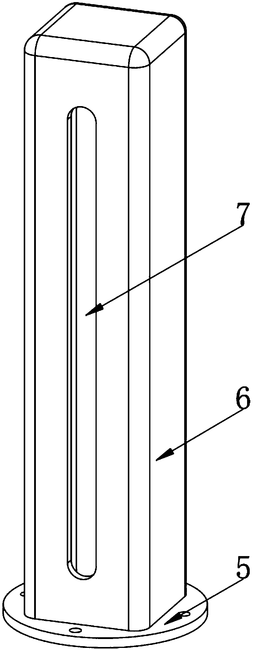 Improved welding head fixing device