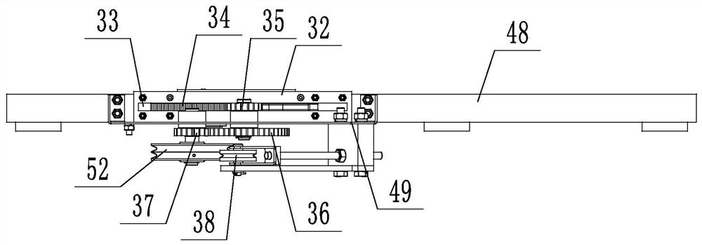 A device for synchronously opening the automatic door of a printed statue and the dust cover