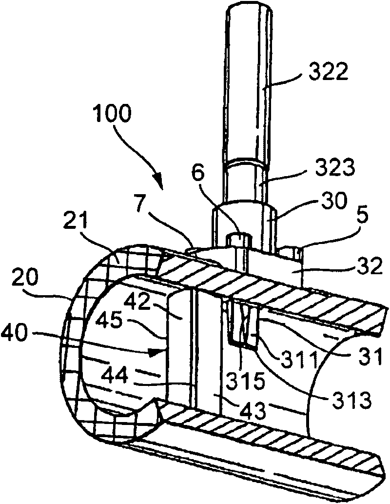 Measuring system for a medium flowing in a process line