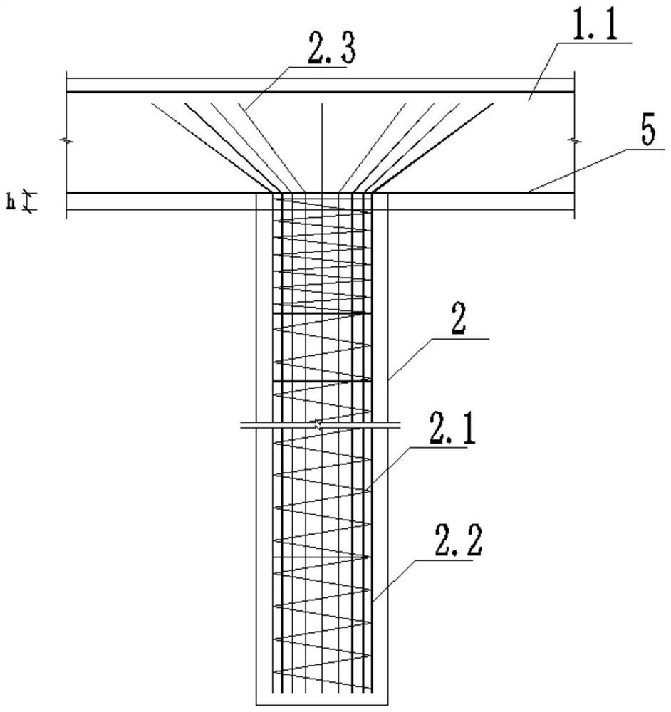 Pile-bearing supporting arm type retaining wall