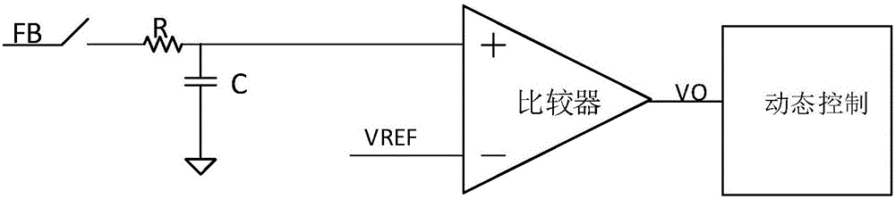 Self-adaption dynamic detection circuit for switch power source