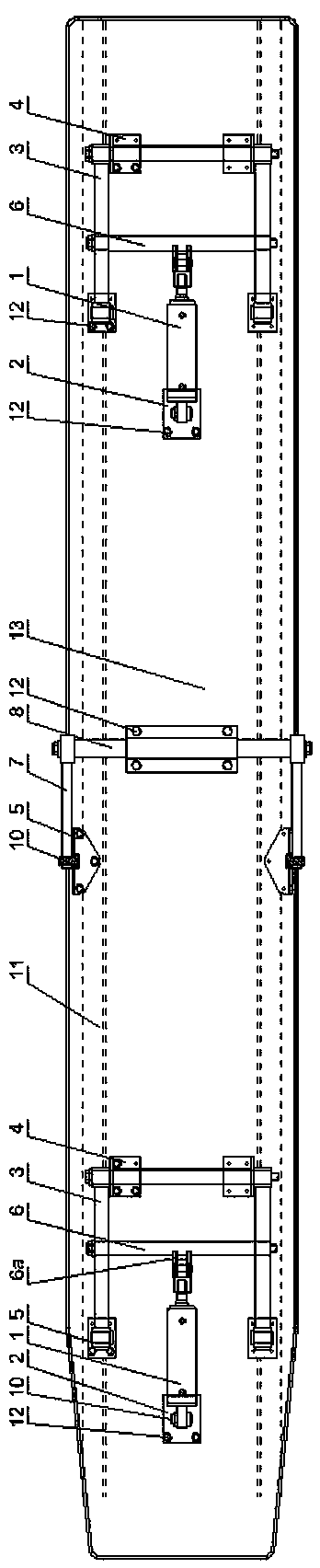 A foldable water ski