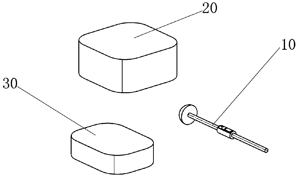 Measuring device for acetabulum filing and grinding and system