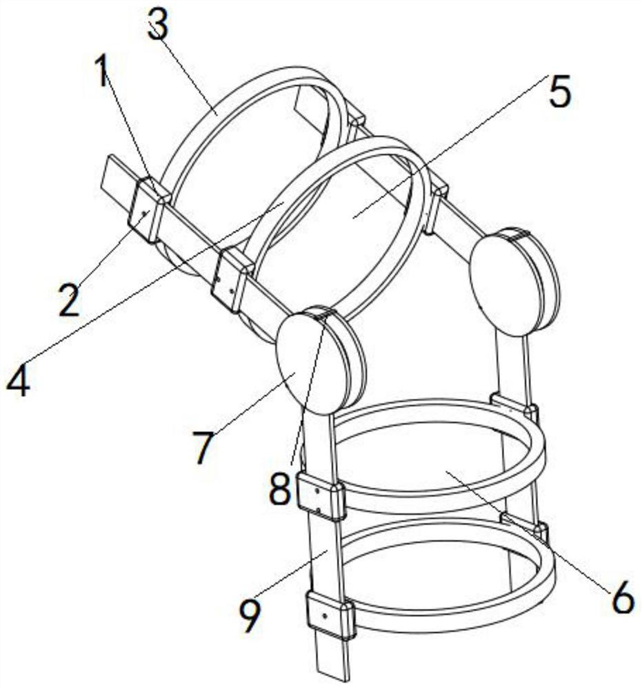 Bone joint correcting device capable of being changed into kneecap by increasing or decreasing structure