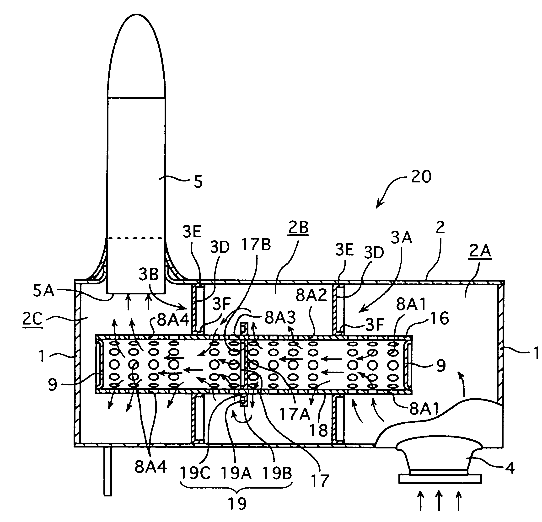 Exhaust silencer and communicating pipe thereof