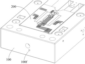 Optical module in-mold copper inlaying die-casting molding mechanism