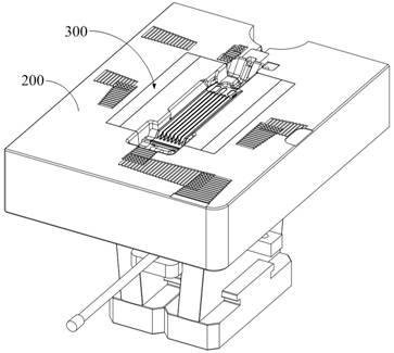 Optical module in-mold copper inlaying die-casting molding mechanism