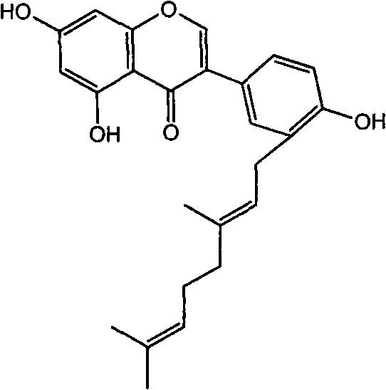 Flavonoid agricultural antibacterial compound