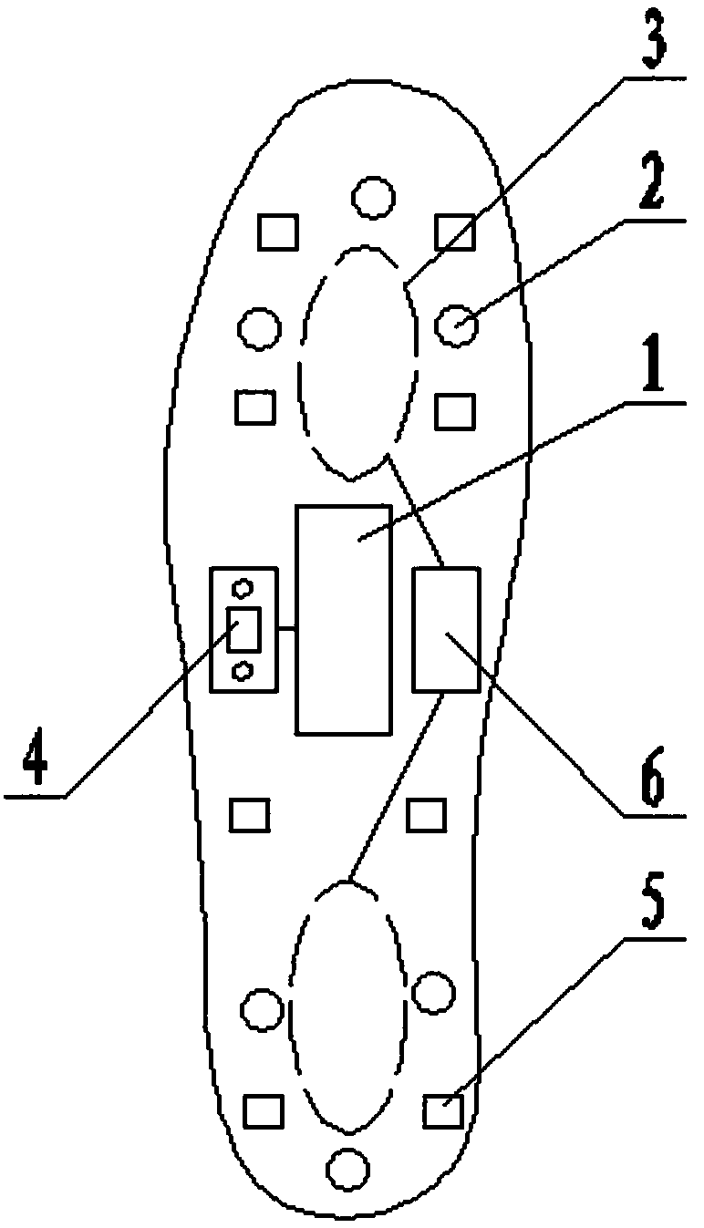 Sole based exercise amount detection device