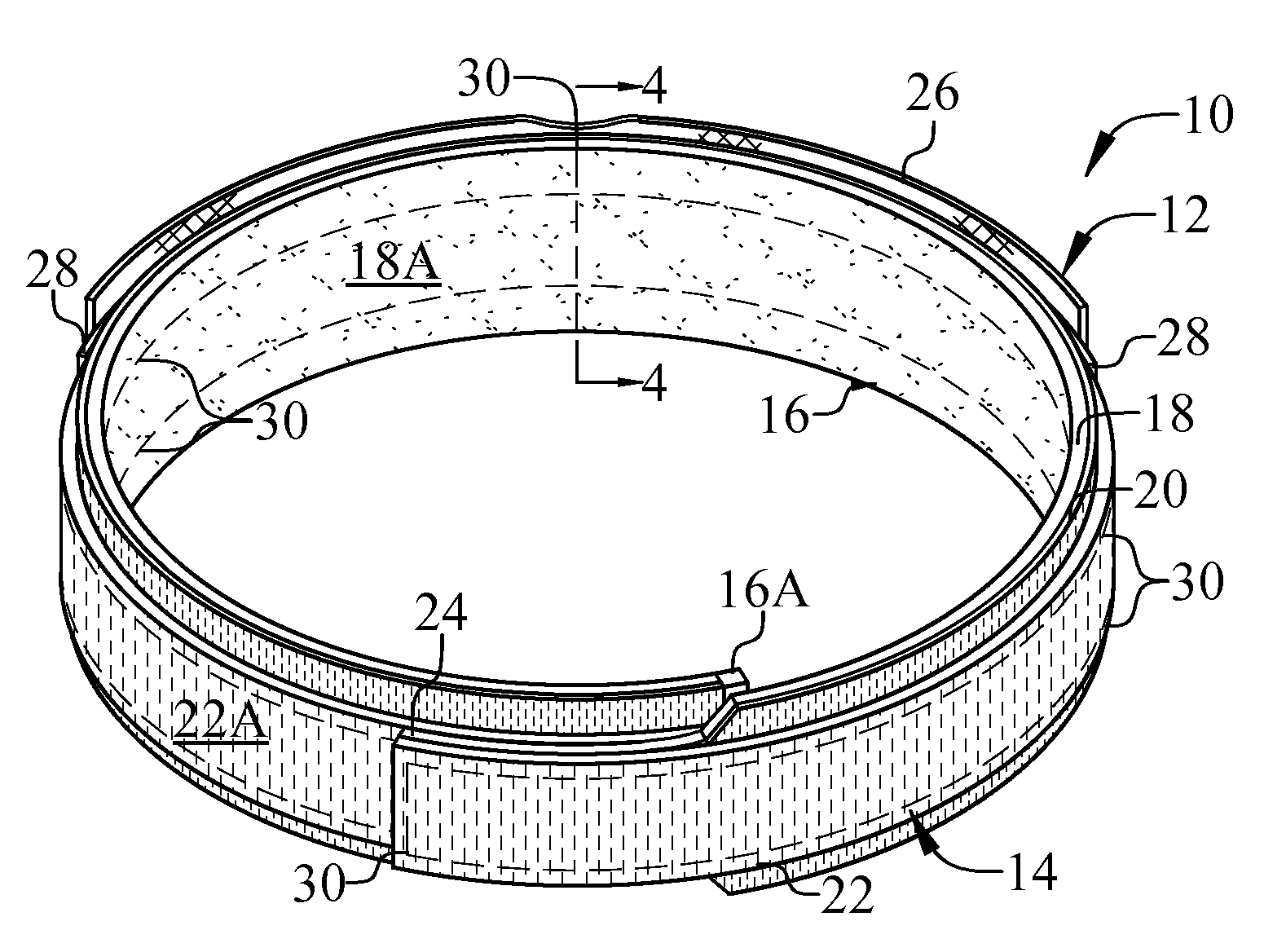 Sacroiliac belt and composite structure