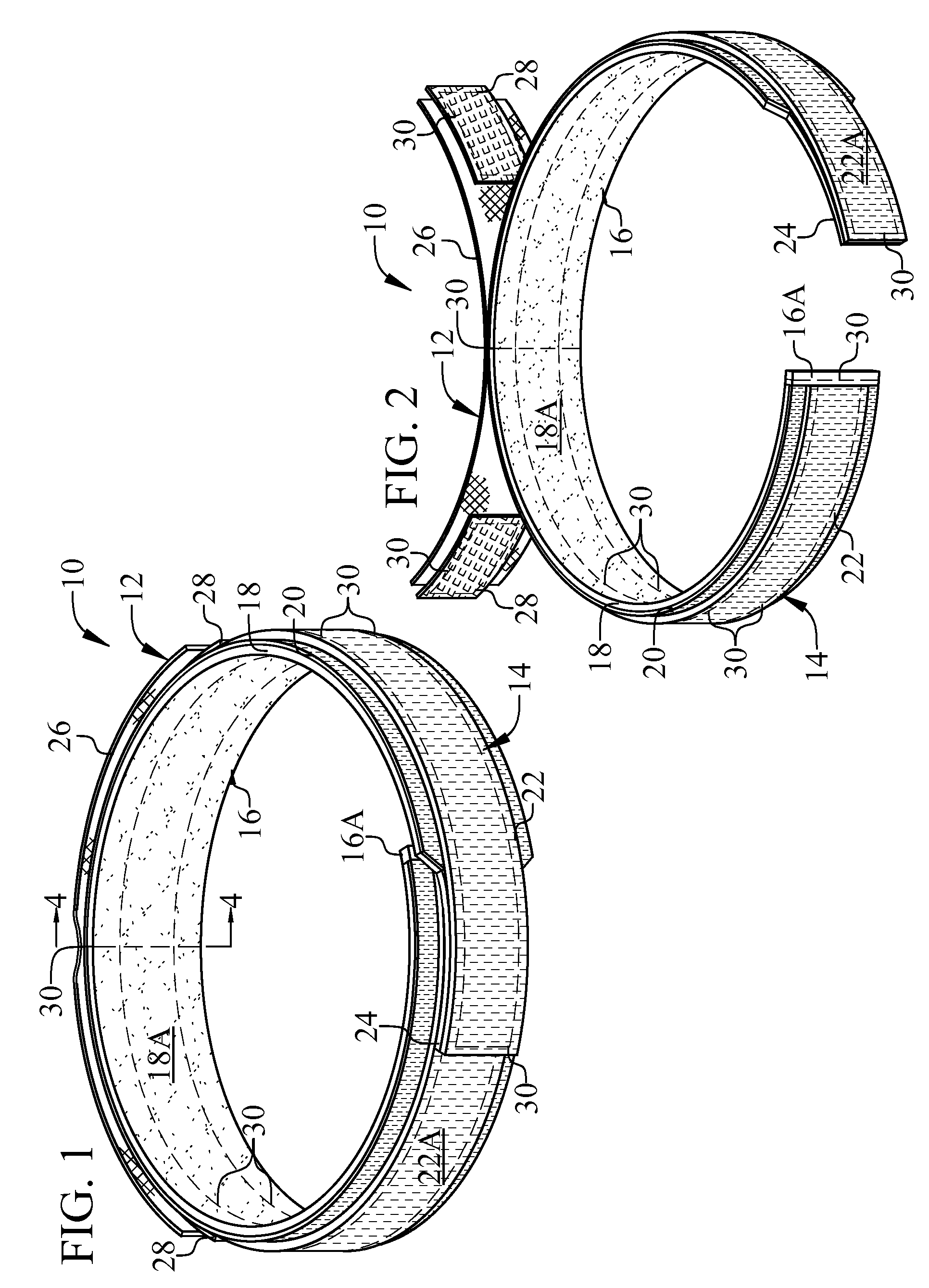 Sacroiliac belt and composite structure