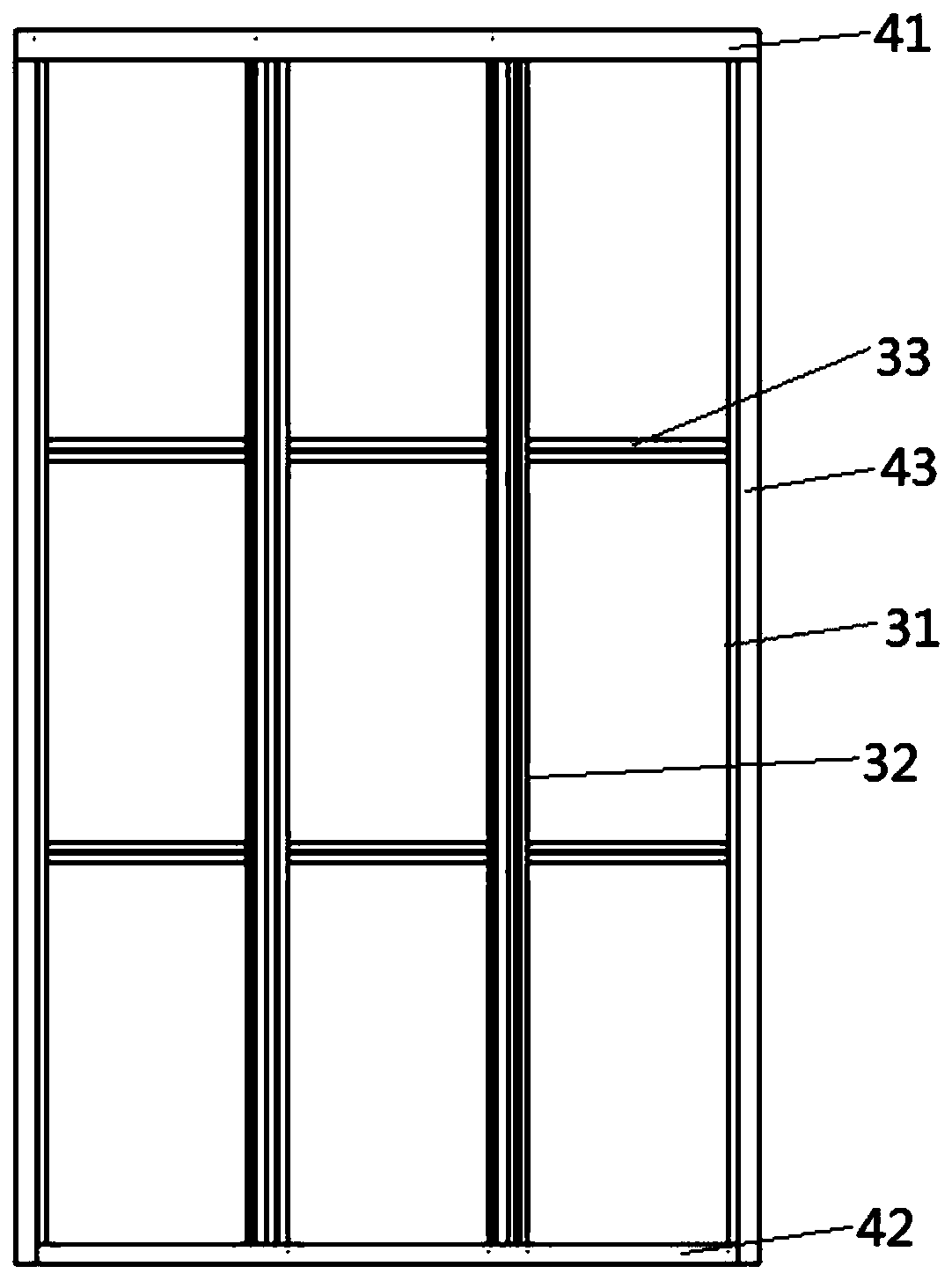 Assembly type unit keel partition wall system