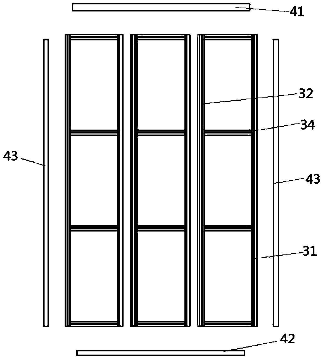 Assembly type unit keel partition wall system