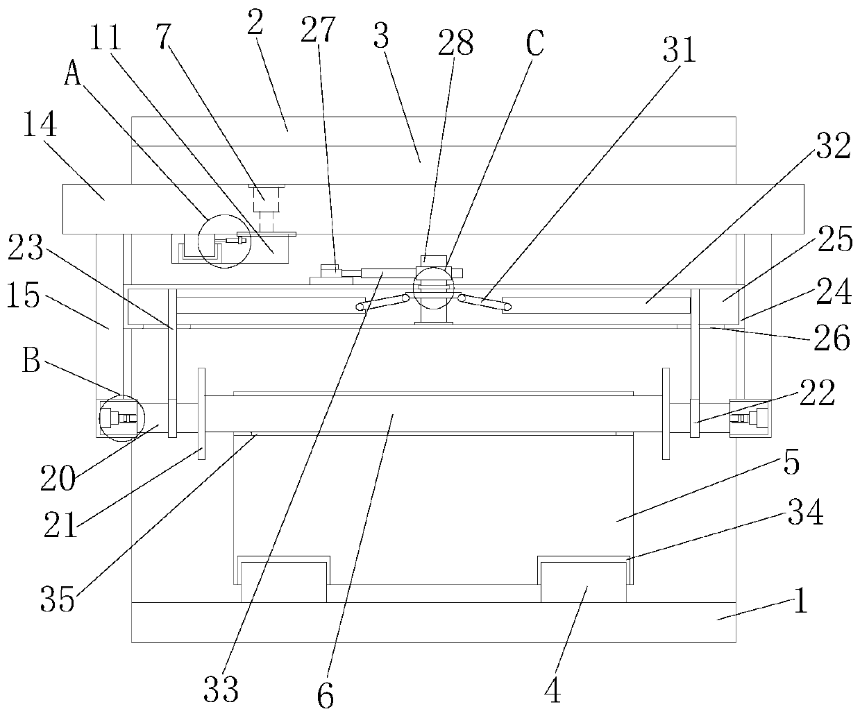 Machining equipment for machining two sides of stone plate