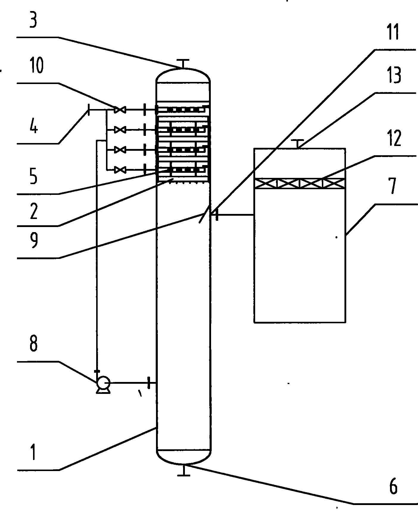 Parallel flow wet dust-collecting device and operational method thereof