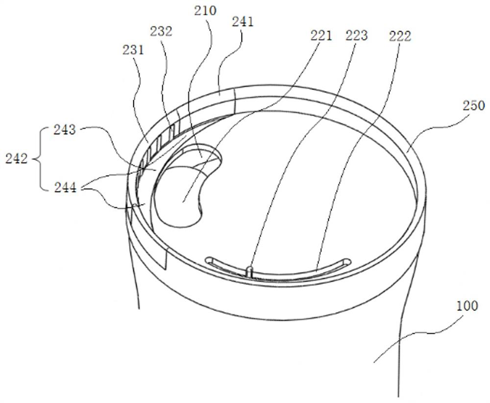 Vacuum cup capable of sensing temperature