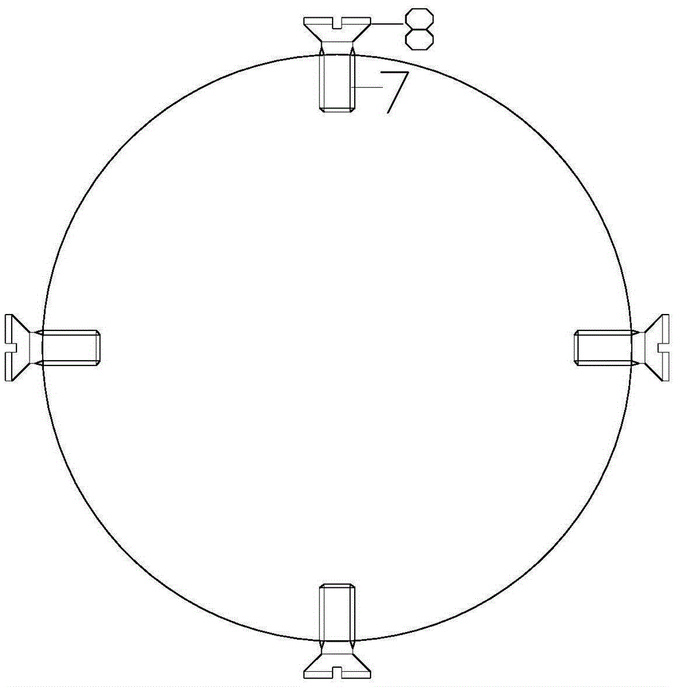 A casing type in-hole instrument calibration positioning embedding device