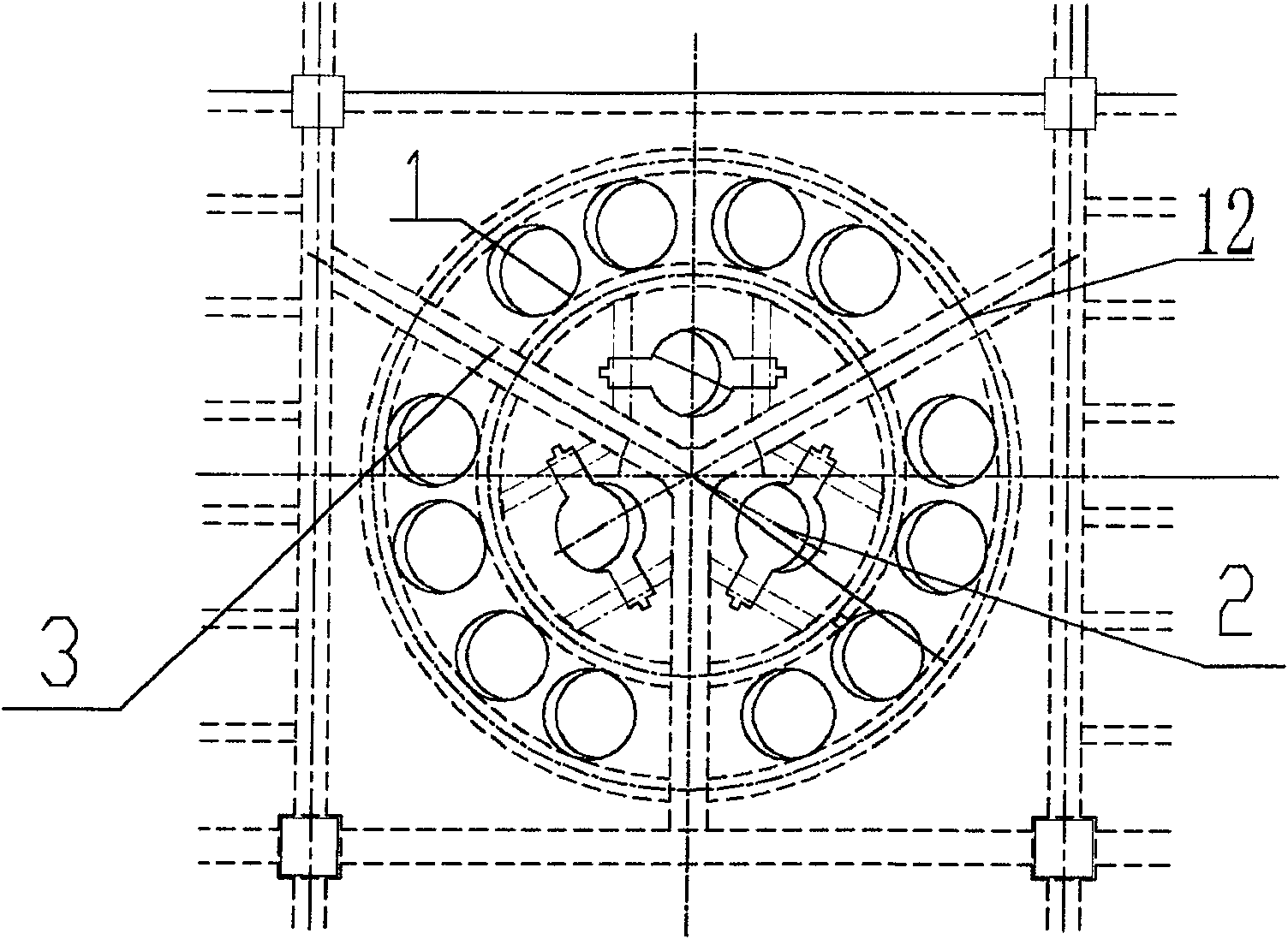 Structure beam in calcium carbide production equipment