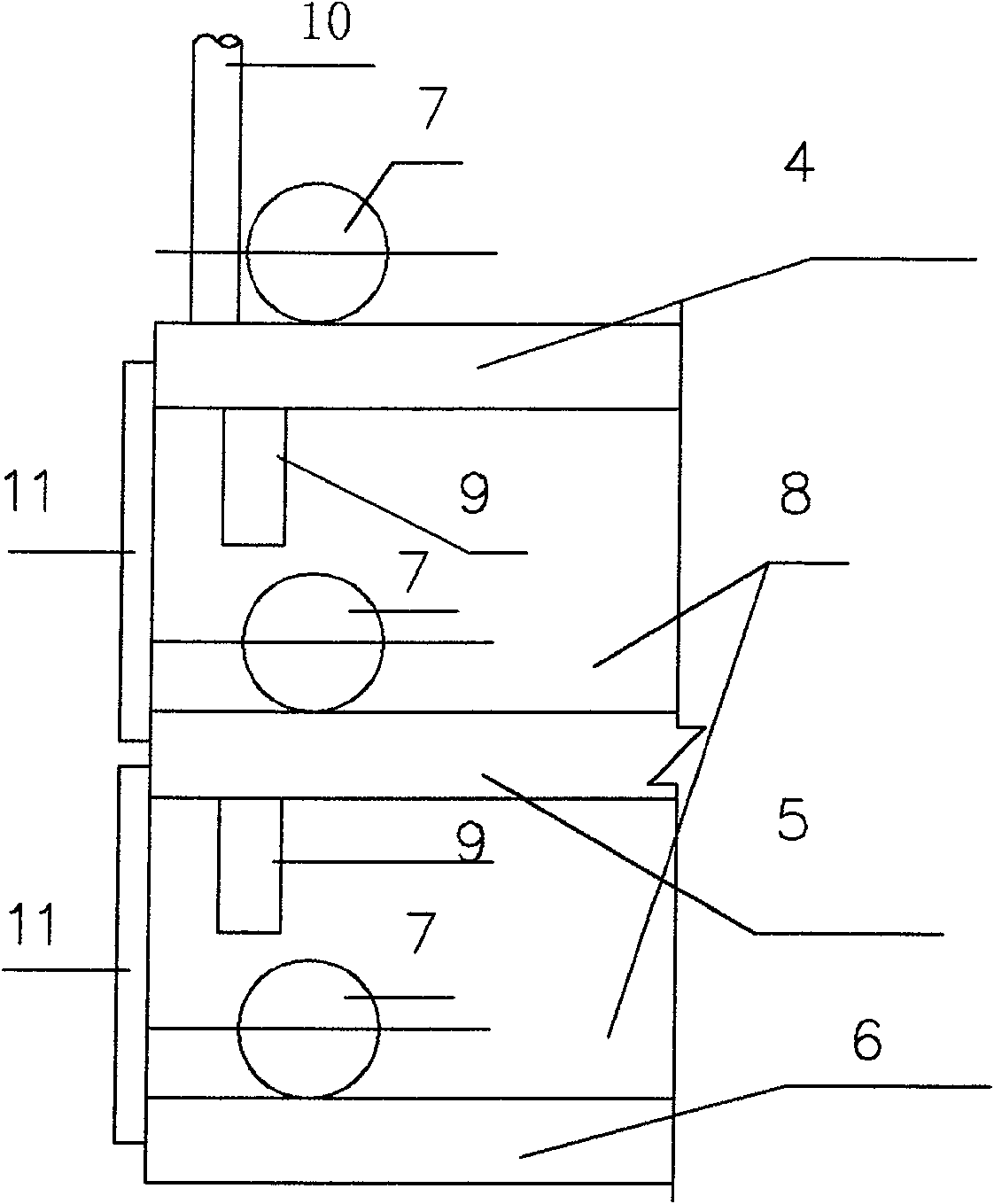 Structure beam in calcium carbide production equipment