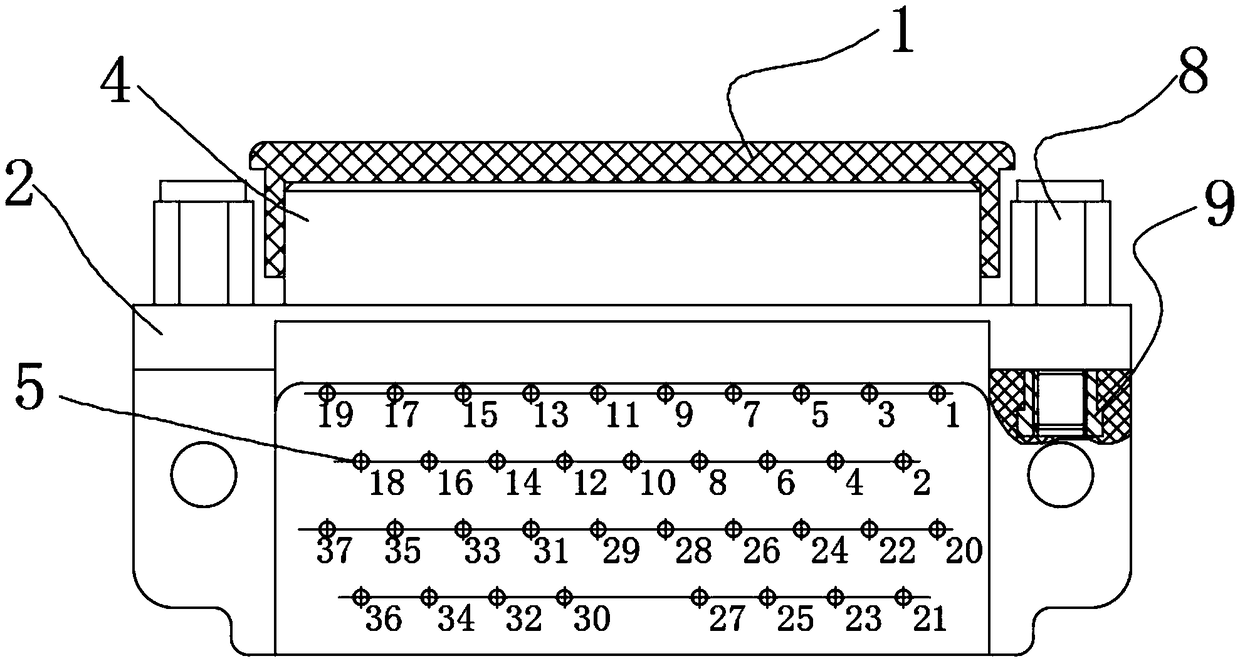 Anti-short-circuit 90-degree bent-plugged PCB (Printed Circuit Board) connector, PCB and manufacturing process