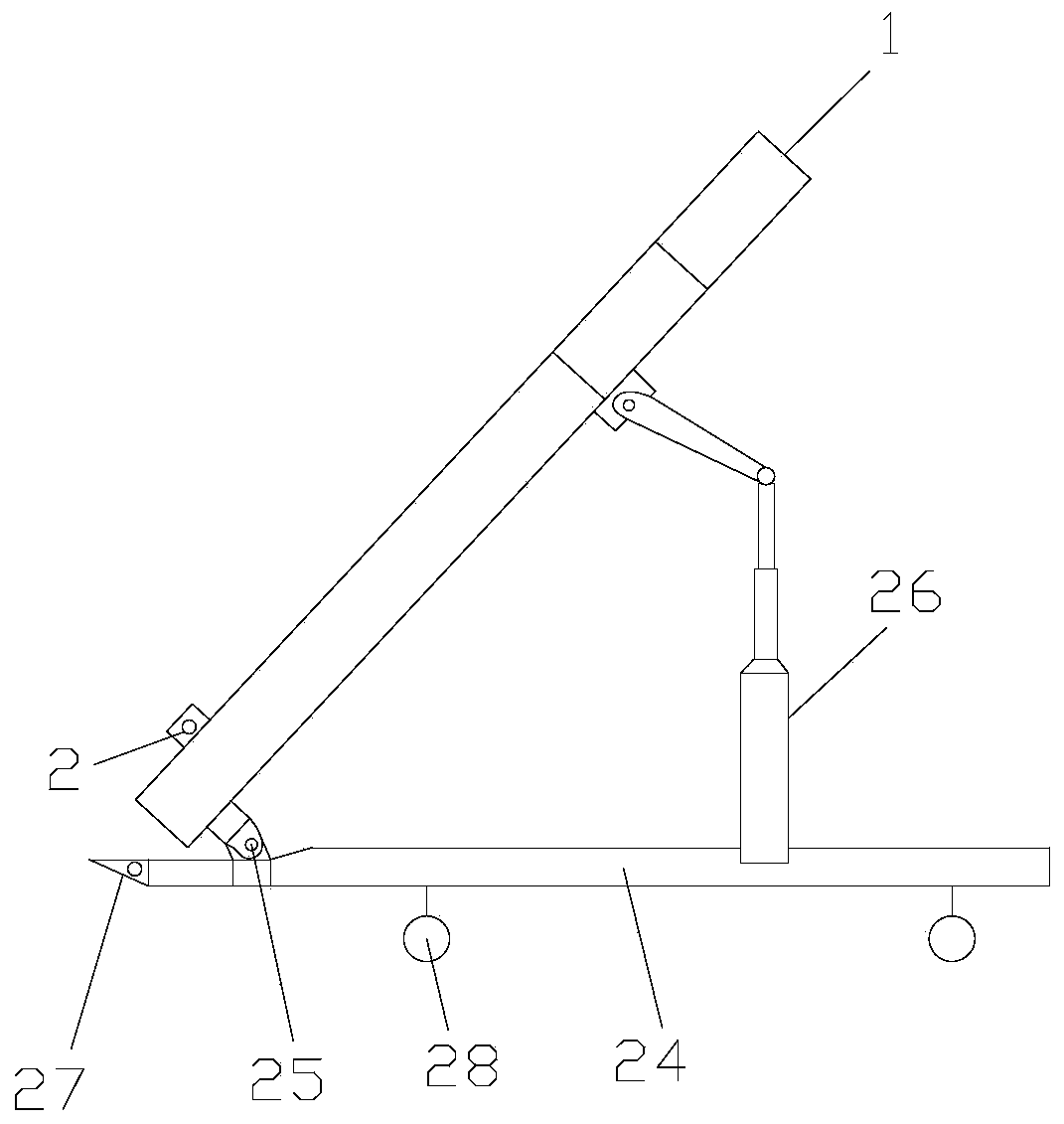 Rainfall simulation device for indoor simulation test of subgrade slope scour