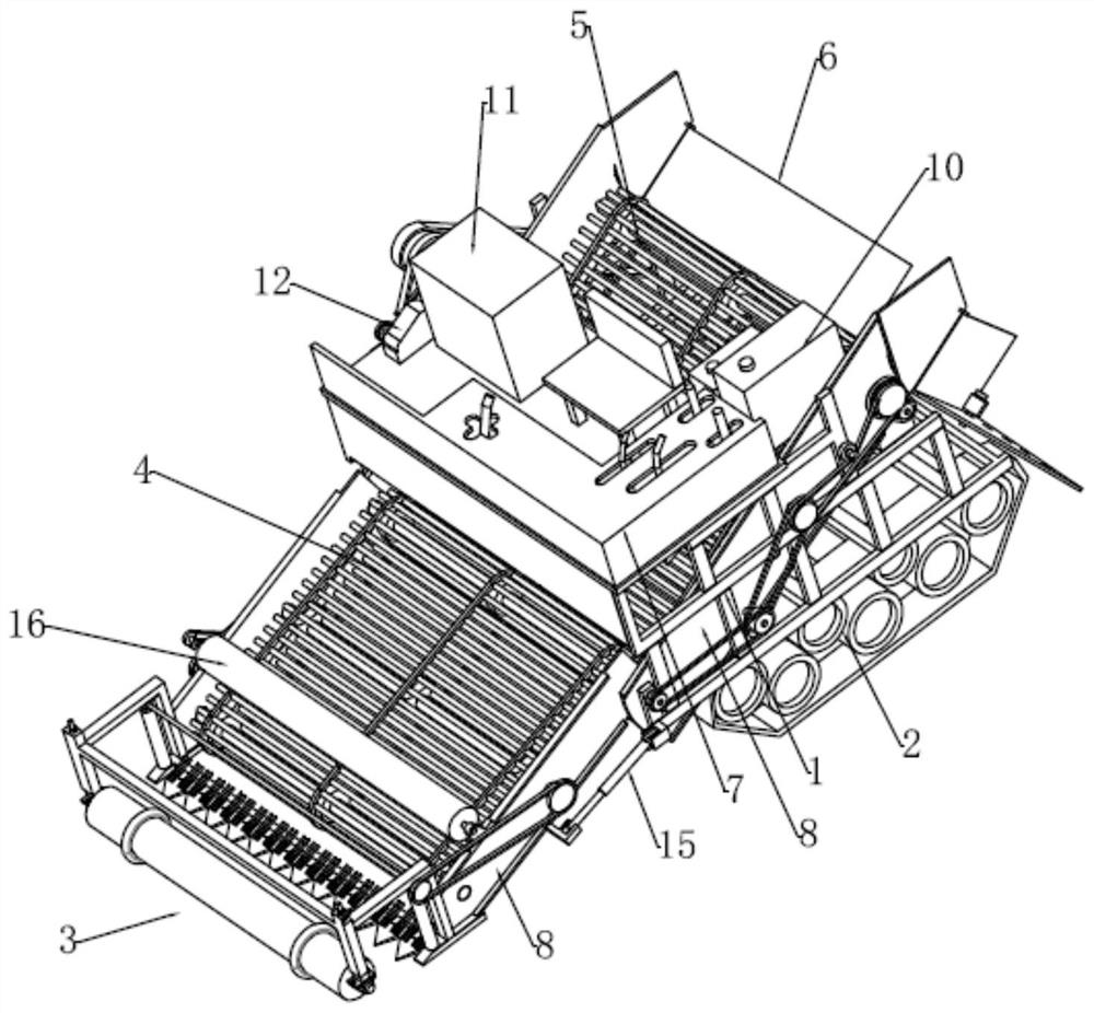 Garlic and peanut harvester