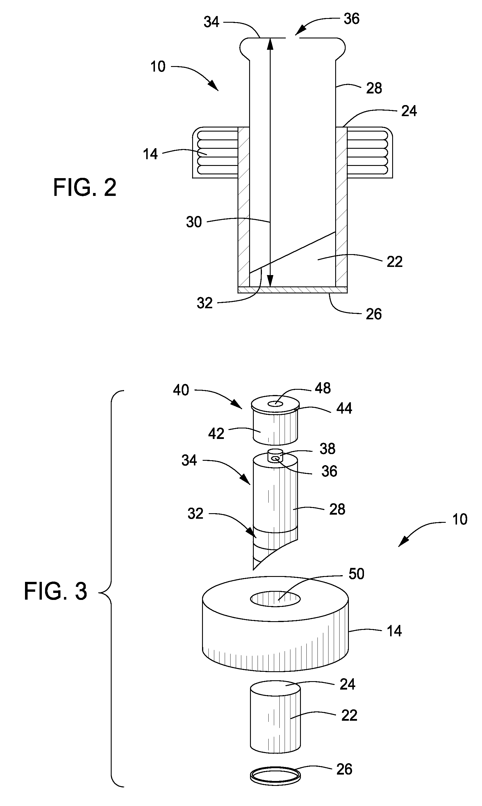 Container for Keeping Component Separate up to Their Use