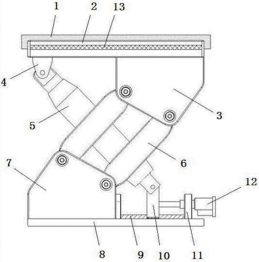 Highly stable type automobile seat lifter