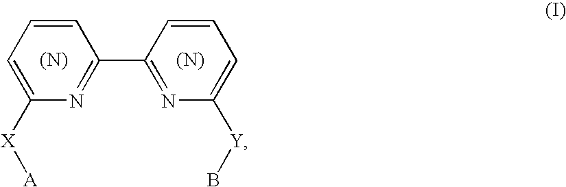 Biheteroaryl metal complexes as bleach catalysts