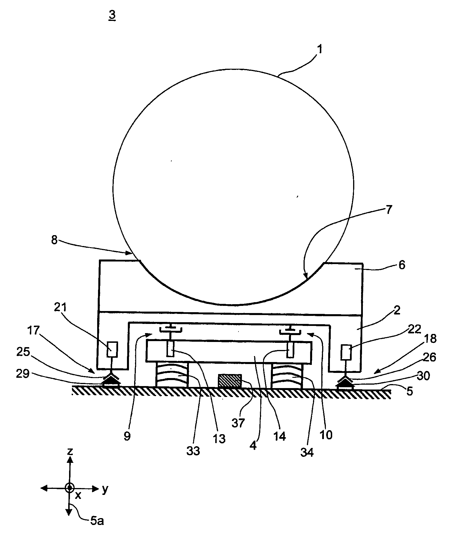 Device for transporting components for transportation systems