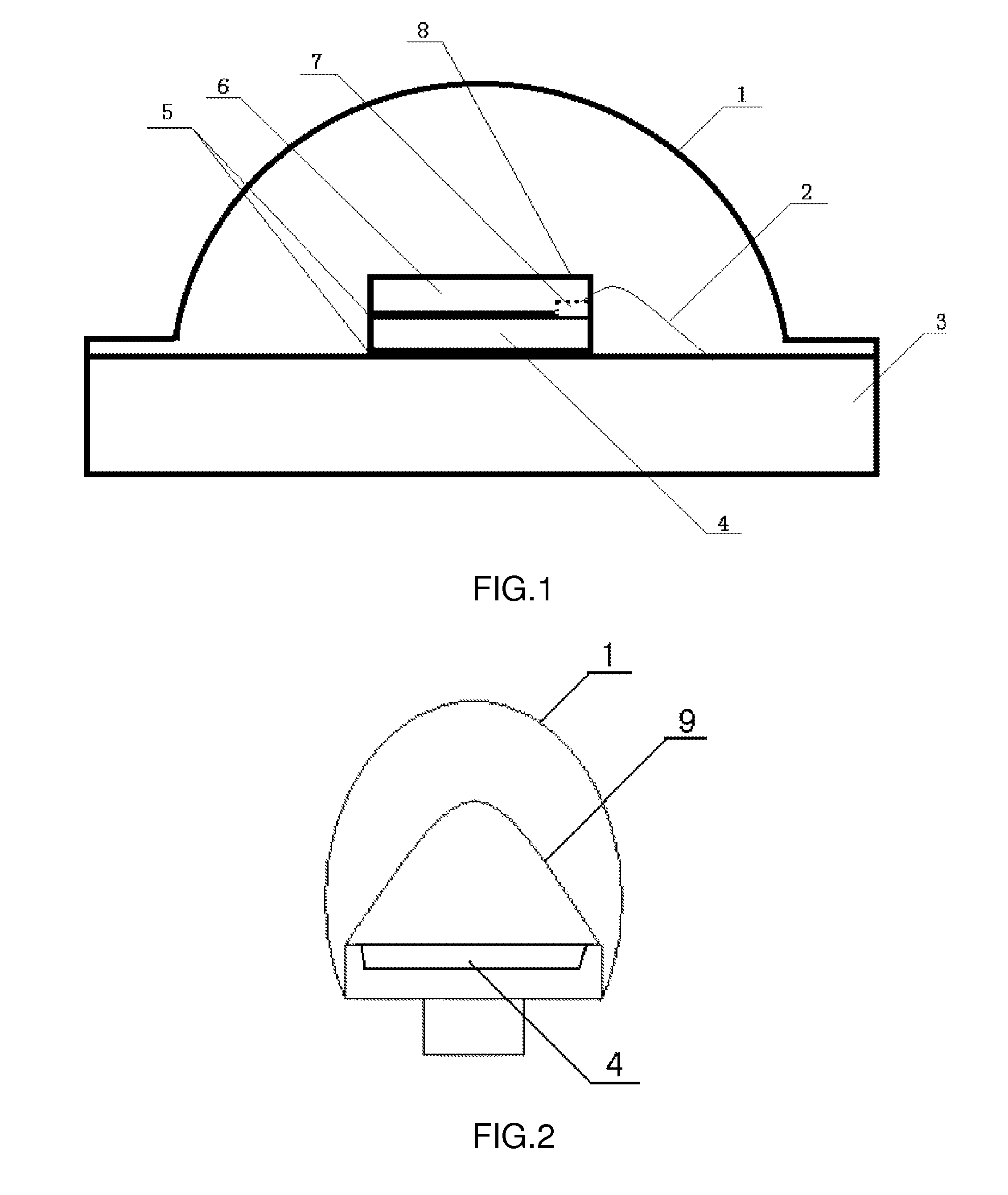 White LED lamp secondary encapsulation structure capable of reducing blue-light hazards