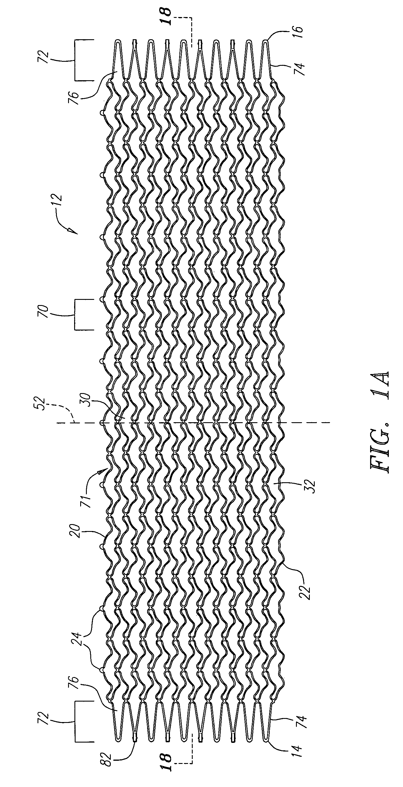 Coiled-sheet stent with flexible mesh design