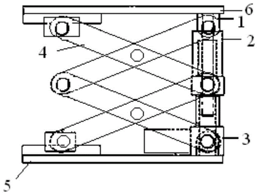 Retractable supporting structure and hospital bed lifting mechanism