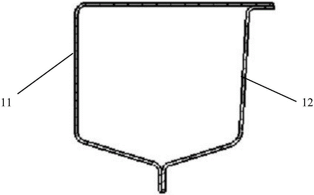 Front longitudinal beam applicable to automobile body