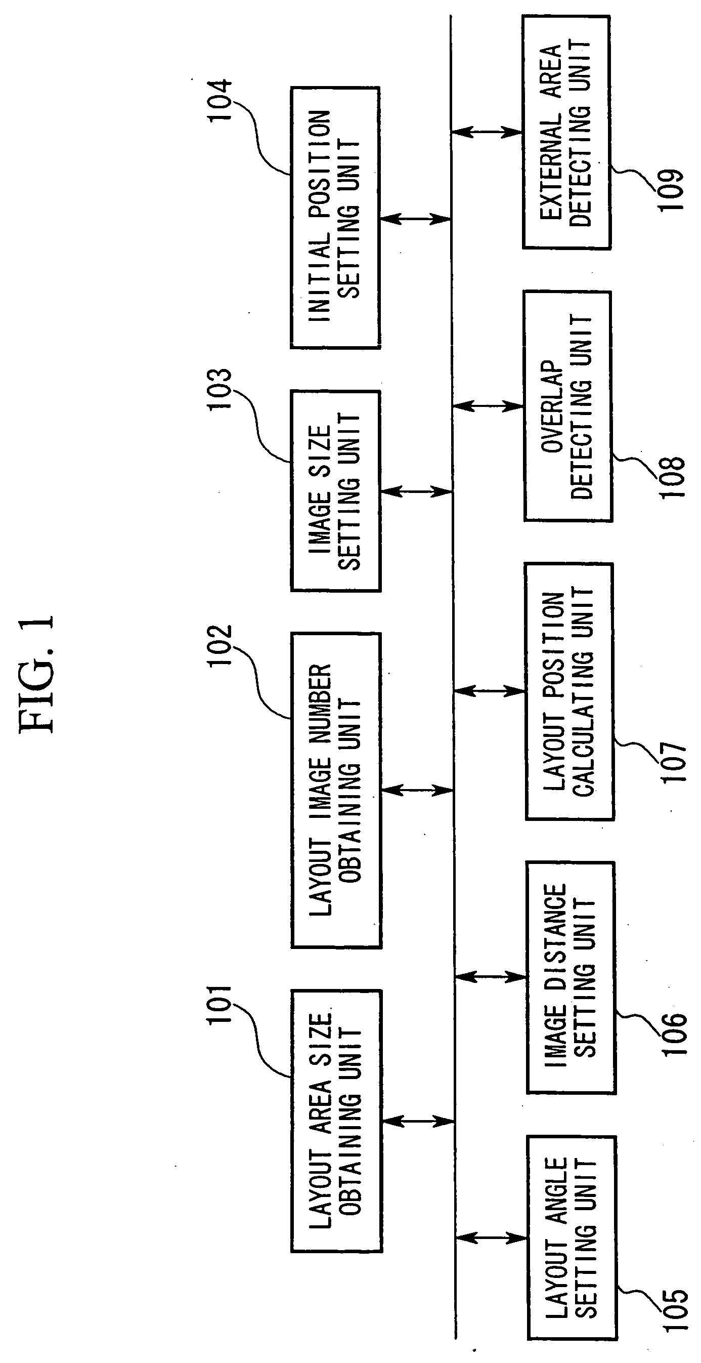 Image layout device