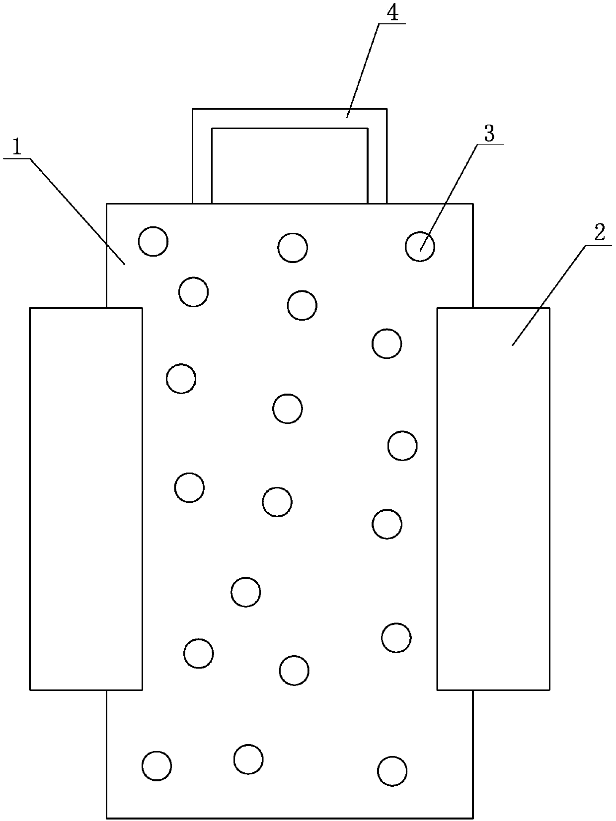 Construction device for rainwater recycling and construction method