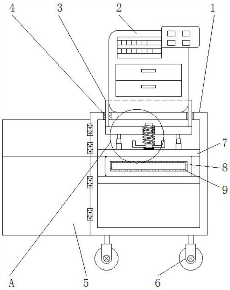 Mobile cabinet for printer