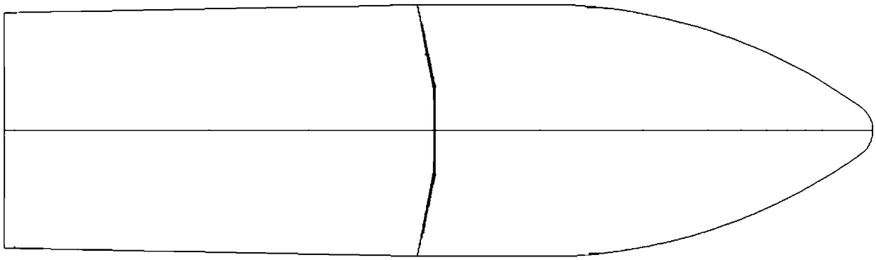 Large-fault-terrace high-speed planing boat type